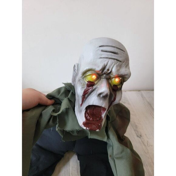 Halloween animated moaning zombie blood monster prop decor scary dead - Picture 4 of 16